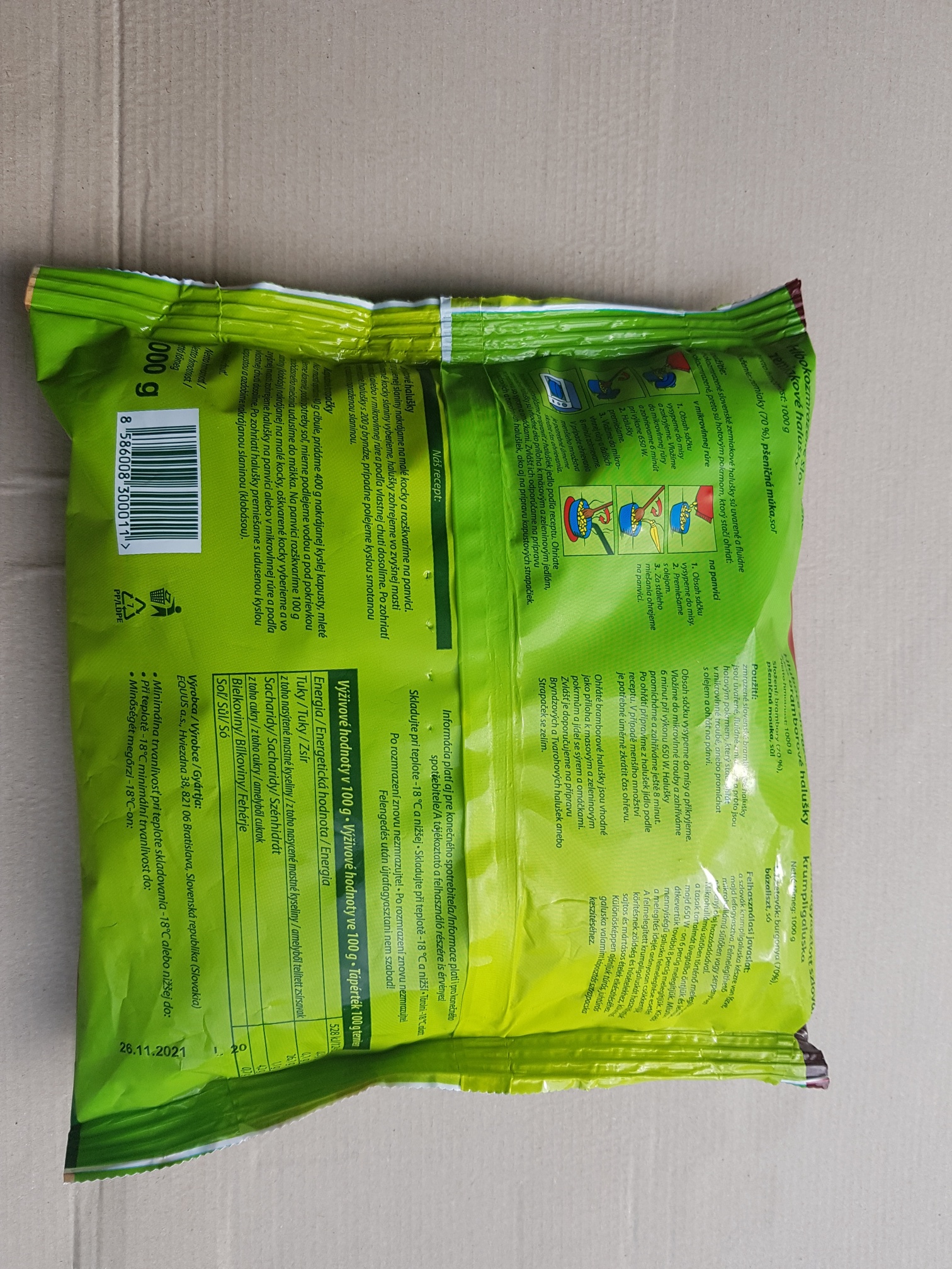 Bramborové halušky 1 kg