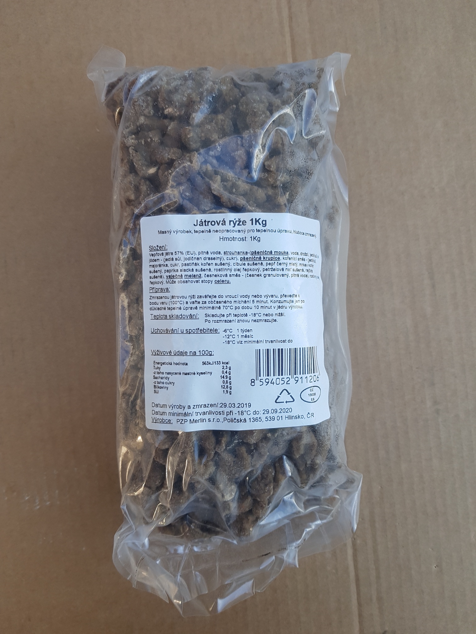Játrová rýže do polévky Merlin 1kg