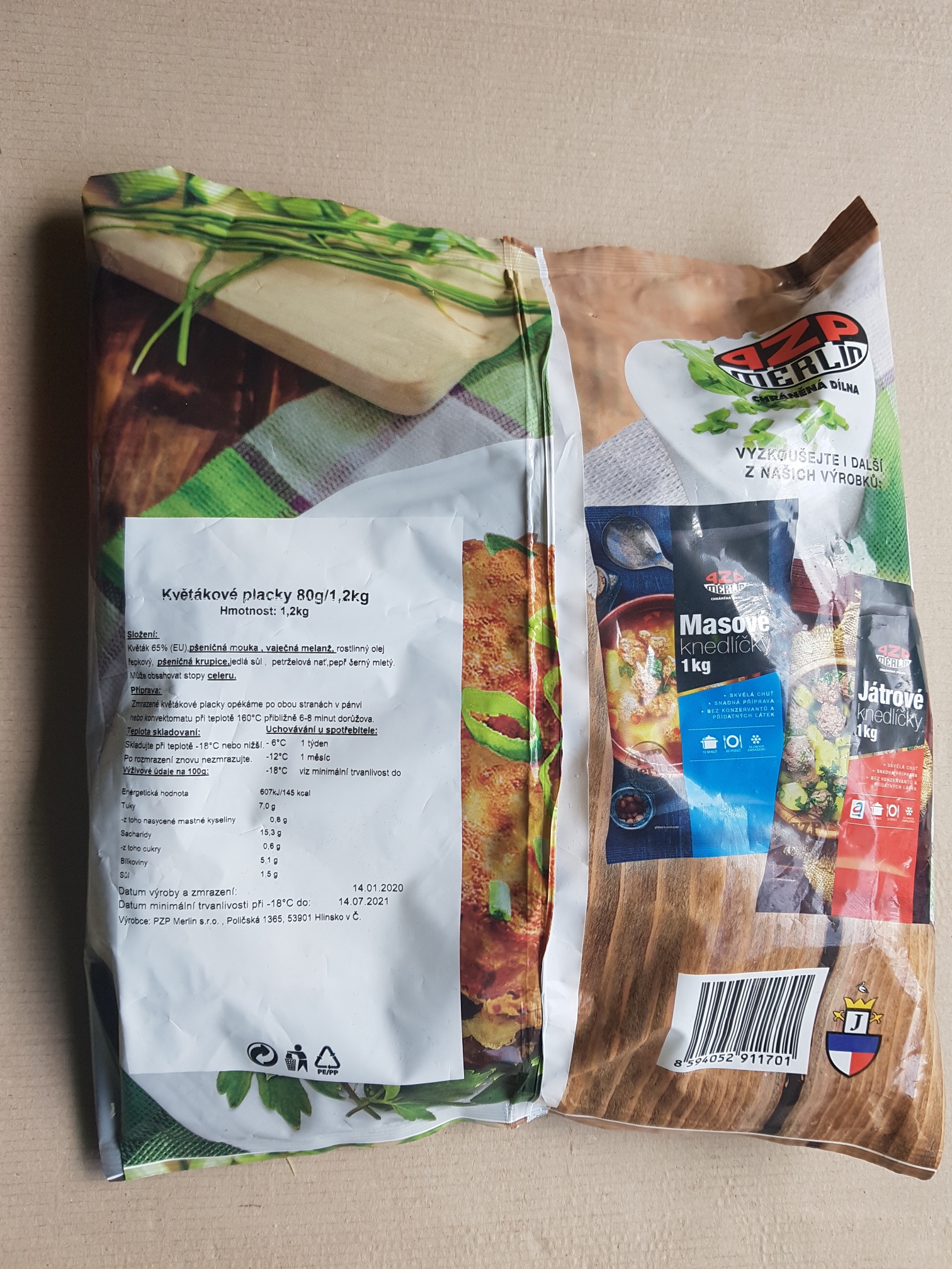 Květákové placičky 80g/ks  15ks/kar