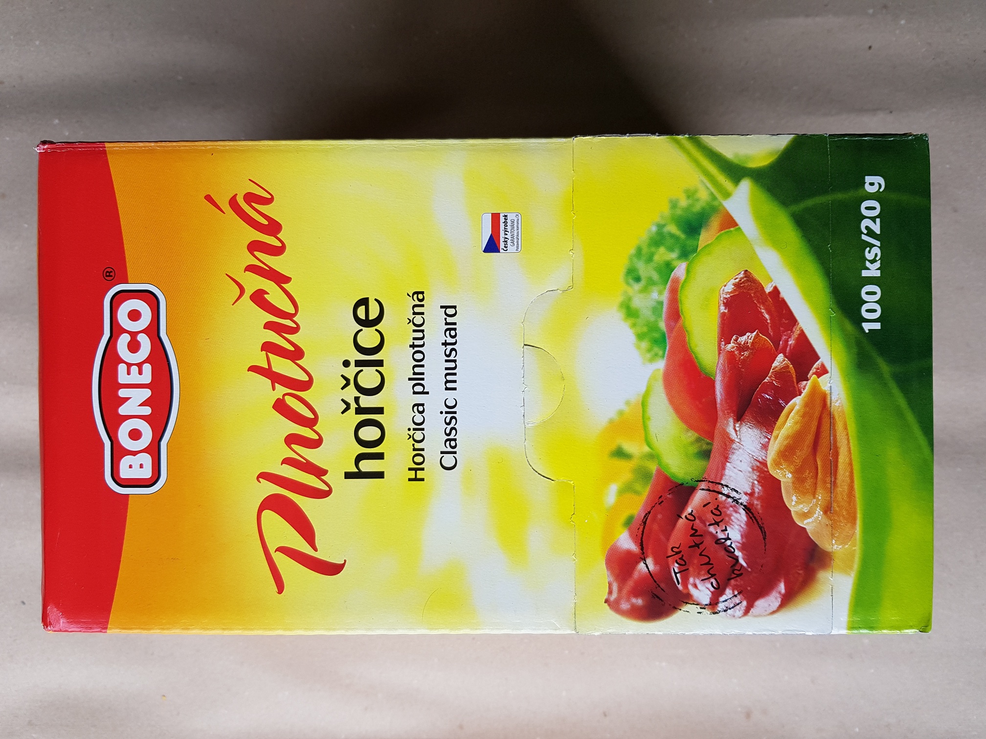 Hořčice plnotučná 100 x 20g