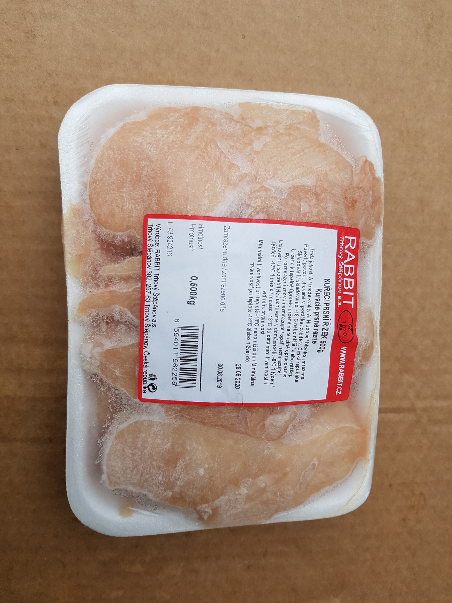 Kuřecí prsa natural CZ 500g