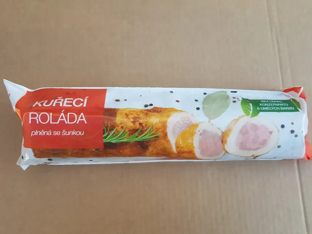 Kuřecí roláda se šunkou bez lepku v alobalu 850g/ks  