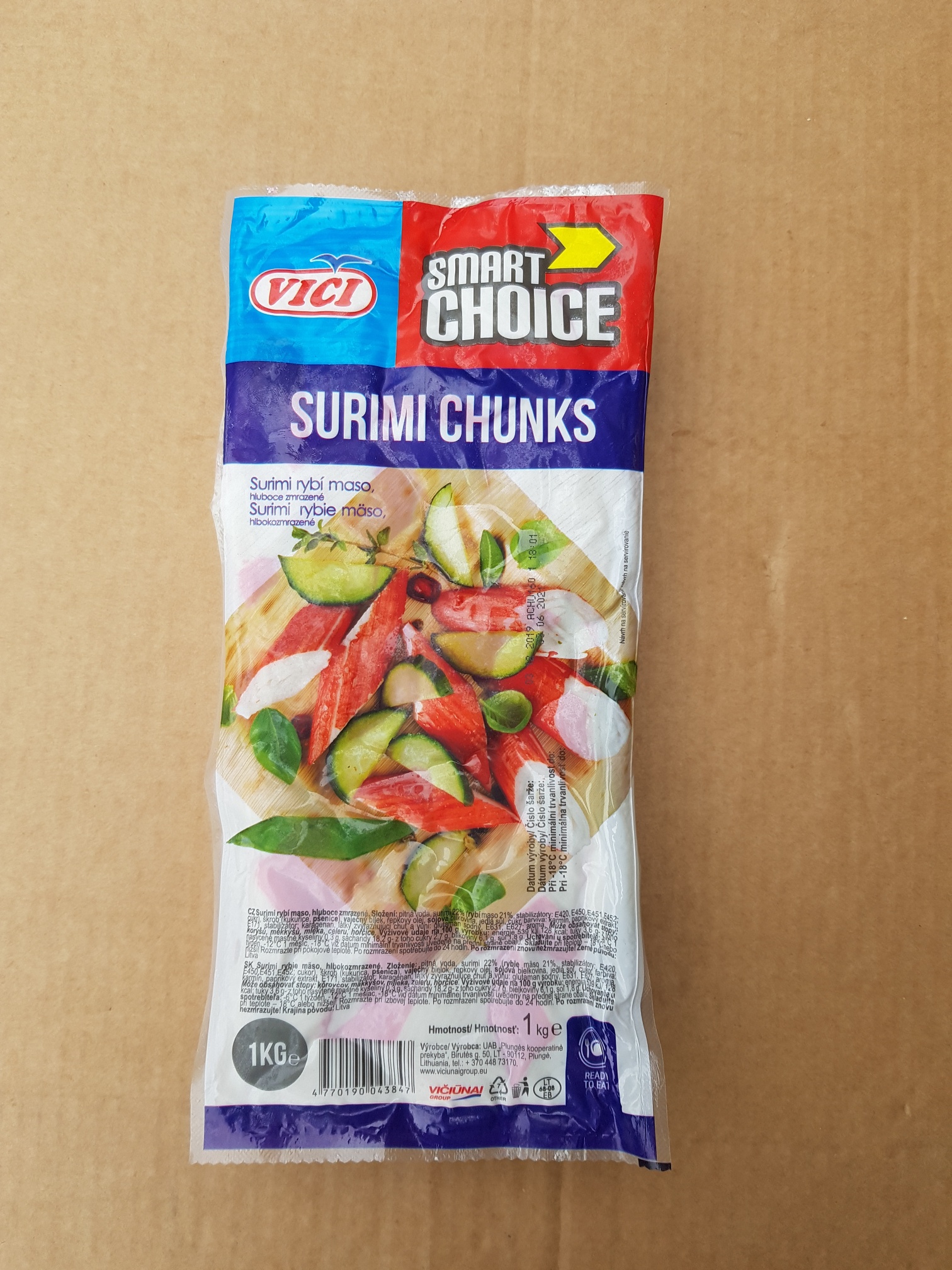 Surimi - maso s příchutí kraba 1kg