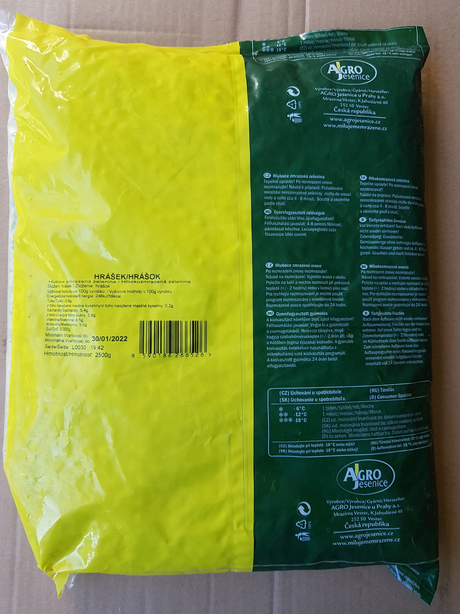 Hrášek 2,5kg