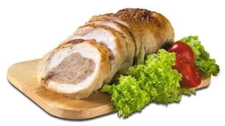 Kuřecí roláda se šunkou bez lepku v alobalu 850g/ks  